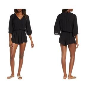Elan Black Crepe Romper Size Small NWOT $64 MSRP